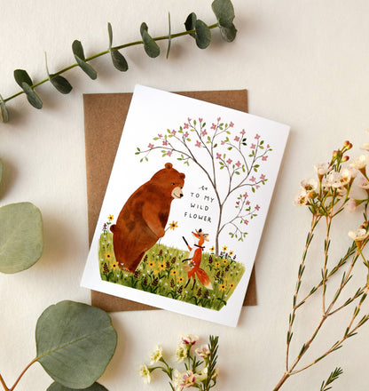 To My Wildflower Greeting Card