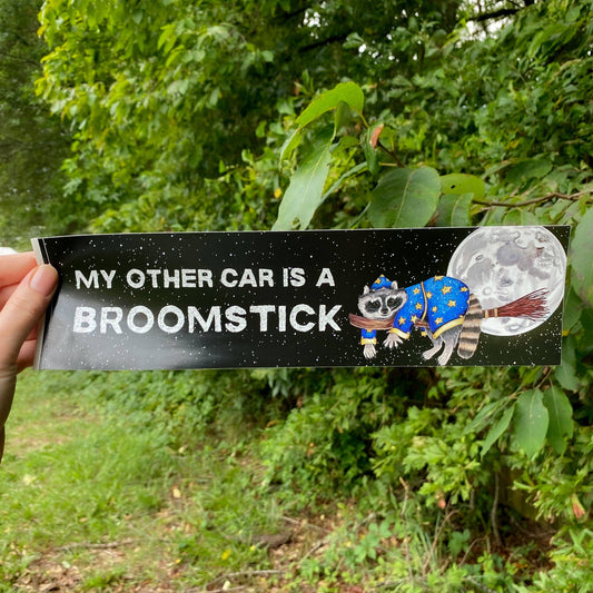 "My Other Car is a Broomstick" Bumper Sticker