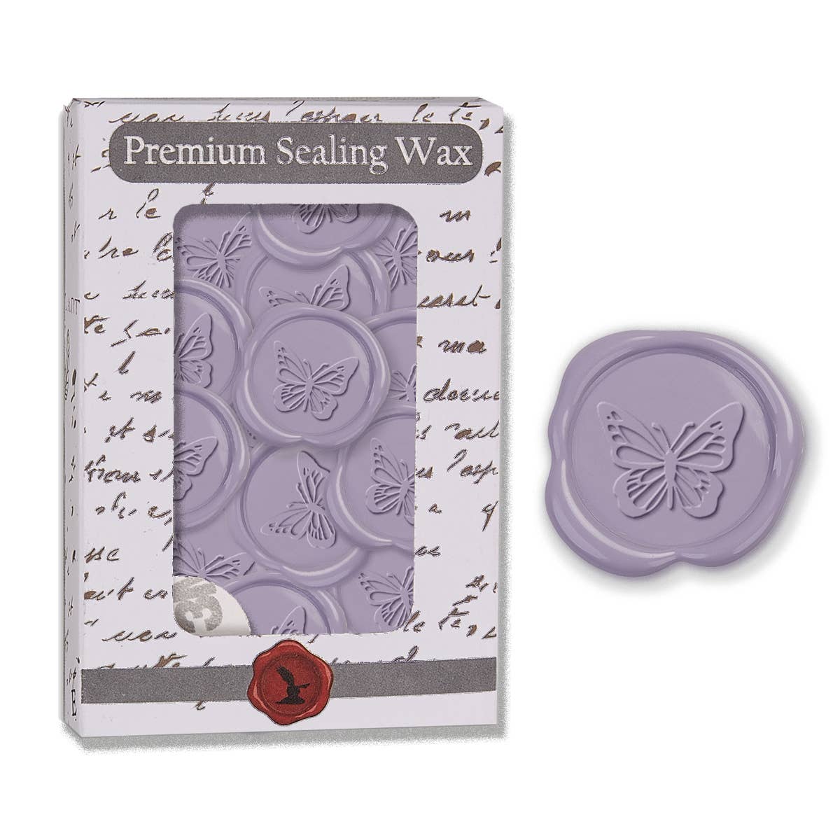 Butterfly Adhesive Wax Seal Stickers 1 1/4" - 25 Pk-*NEW*