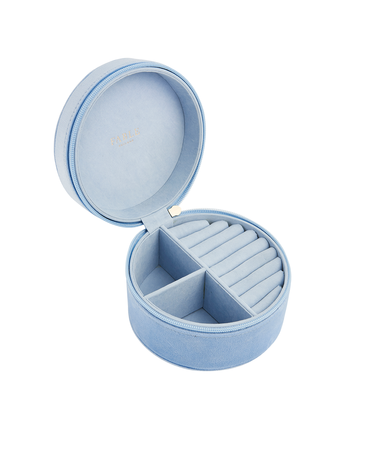 Fable x Peter Rabbit Blue Embroidered Circle Jewellery Box