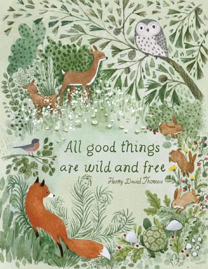 Wild & Free Forest Birthday Card