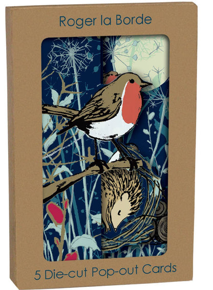 Winter's Tale Robin Tri-fold Card Pack