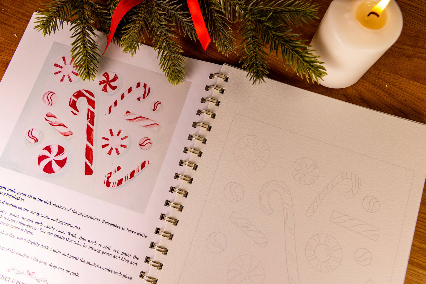 Christmas Watercolor Workbook