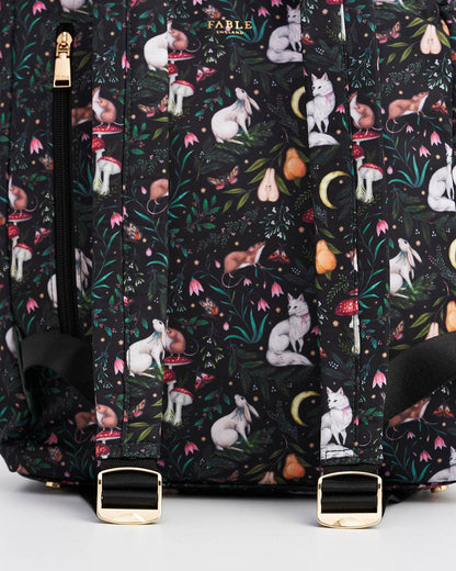 Flora Niva Print Backpack in Green