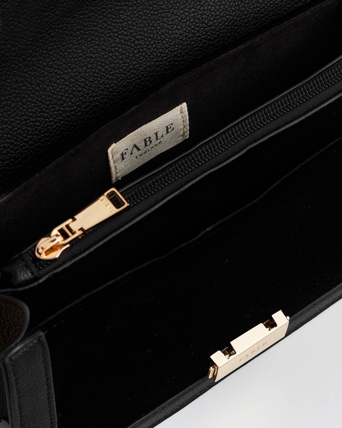Botanical Black Velvet Embroidered Foldover Bag