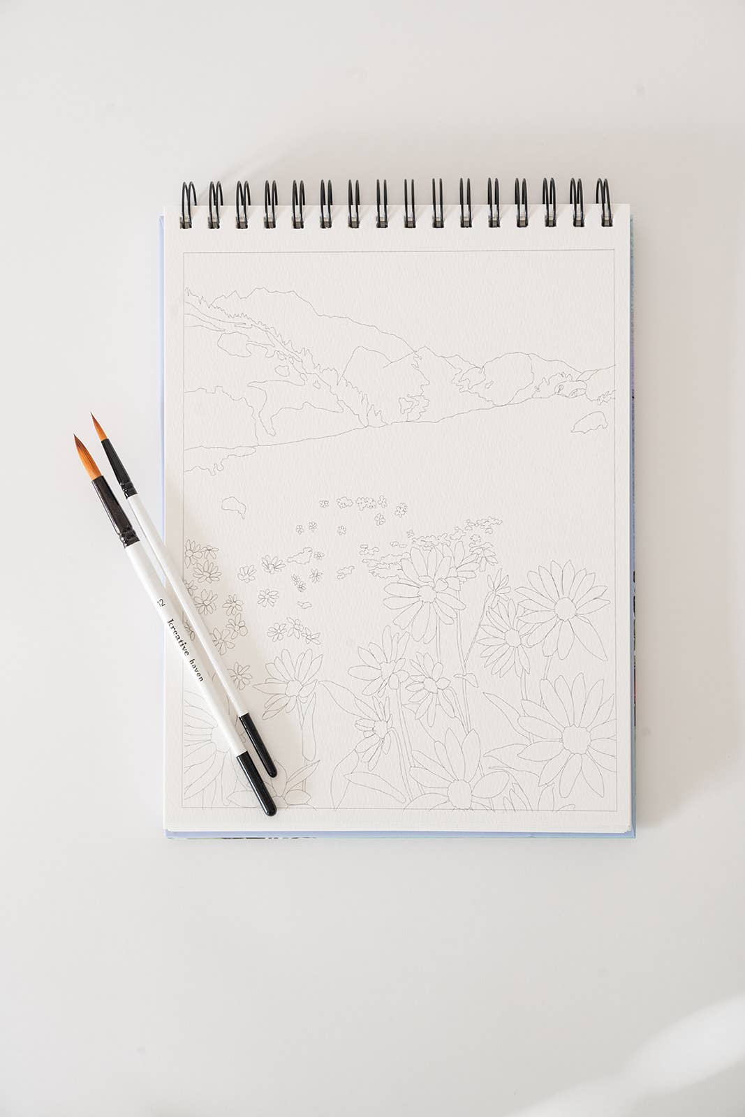 Landscape Watercoloring Book (Outlines with Video Tutorials)