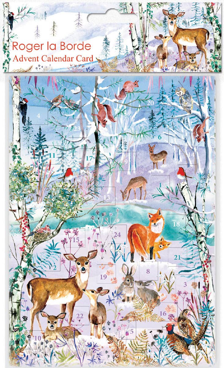 Wild Winter's Song Advent Calendar Card