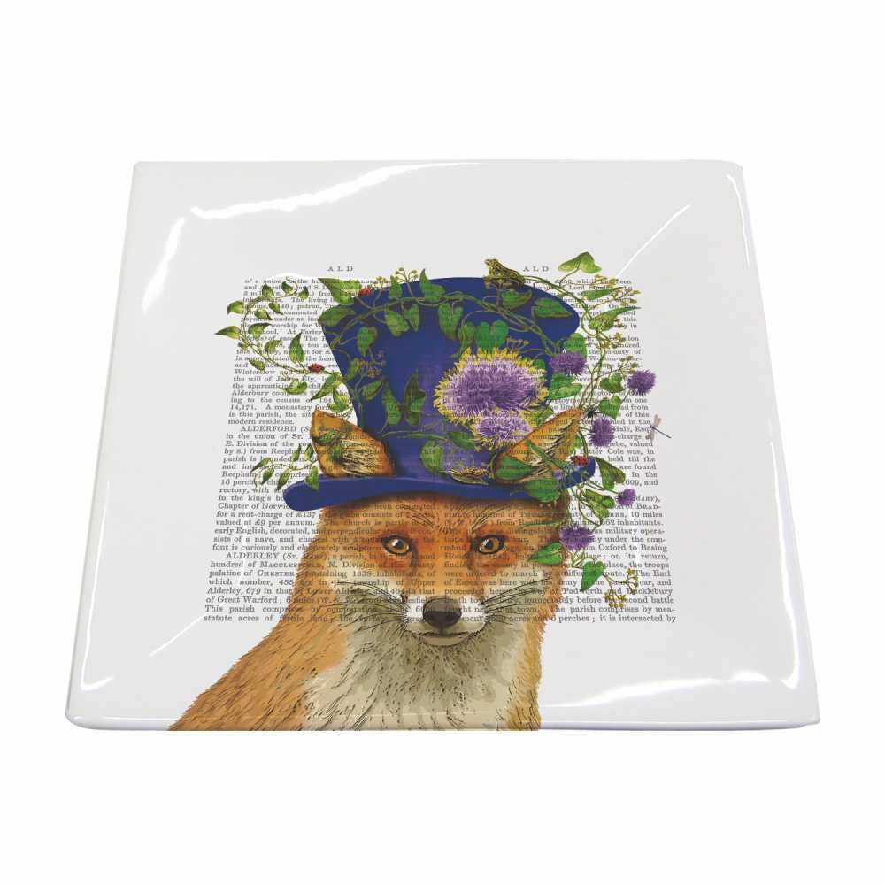 Small Square Plate - Lady Eleanor (Fox)