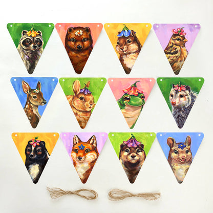 Animals Paper Garlands | DIY Craft Kit | Birthday Bunting