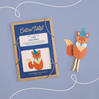 Make Your Own Fox Peg Doll Kit