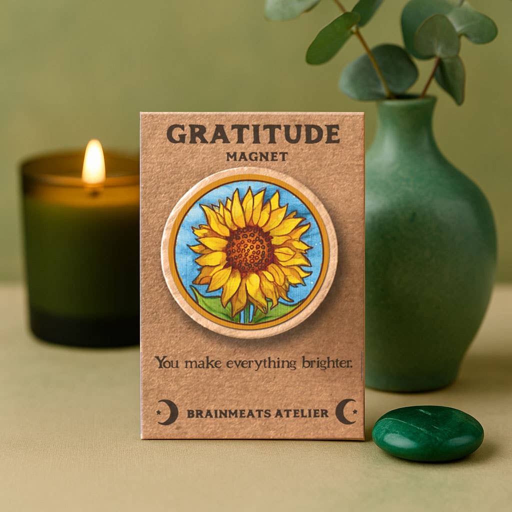 Gratitude Magnet – Sunflower “You Make Everything Brighter"