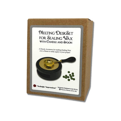 Sealing Wax Melting Desktop Set with Candle and Spoon
