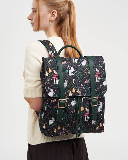 Flora Niva Print Backpack in Green