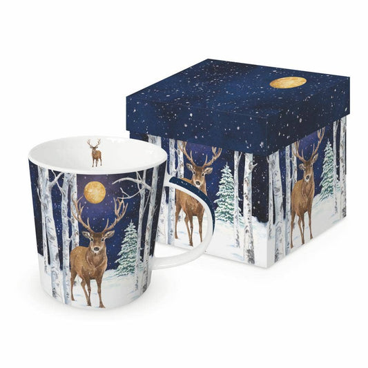 Mug in Gift Box - Winter Stag