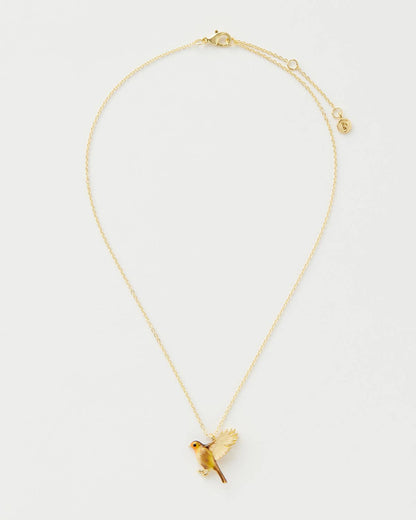 Enamel Flying Robin Necklace (Fable England)