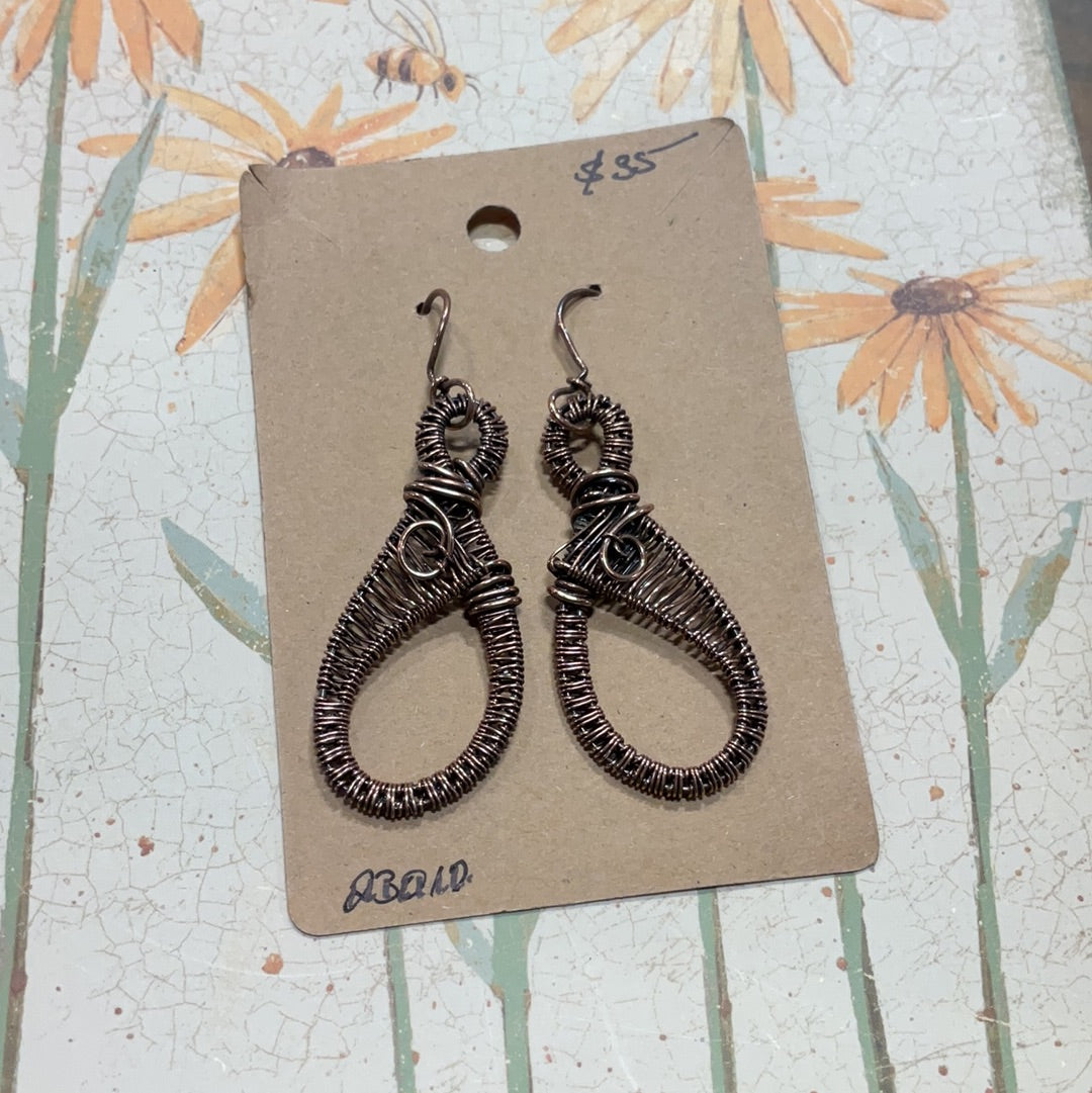 Ornate Wire Wrapped Earrings