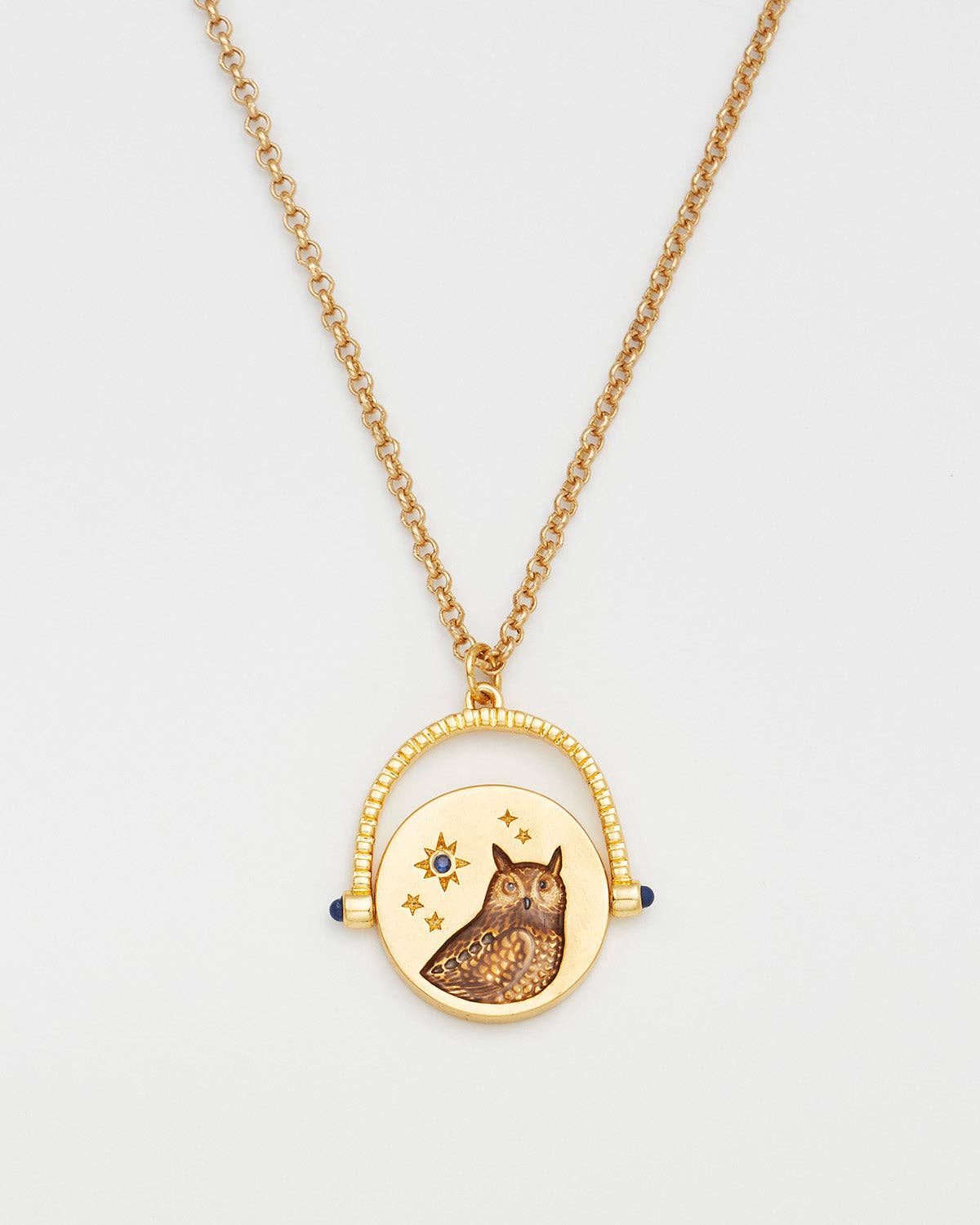 Owl Spinner Necklace