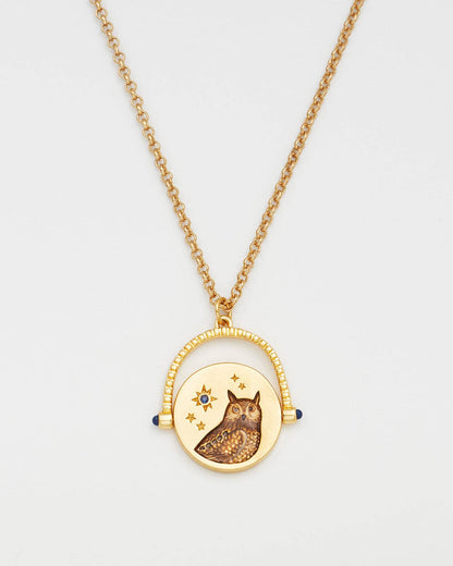 Owl Spinner Necklace
