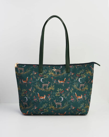 Into the Woods Large Green Grab Tote