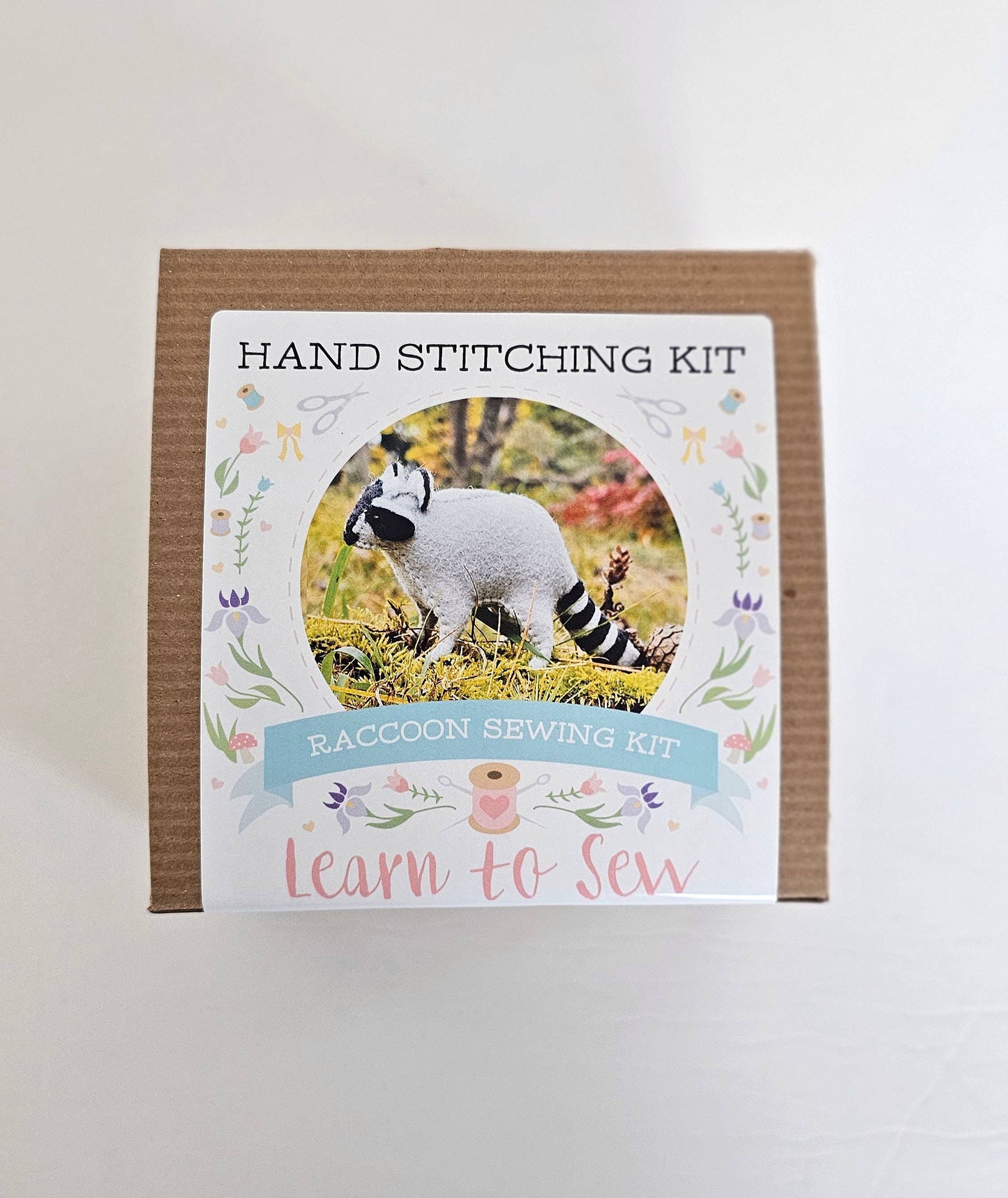 DIY Craft Kit Felt Raccoon Sewing Kit