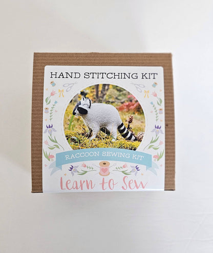DIY Craft Kit Felt Raccoon Sewing Kit
