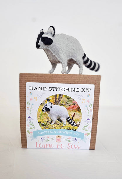 DIY Craft Kit Felt Raccoon Sewing Kit