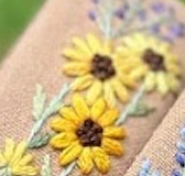 Spring Floral Embroidered Headband (Jasmine Collection)