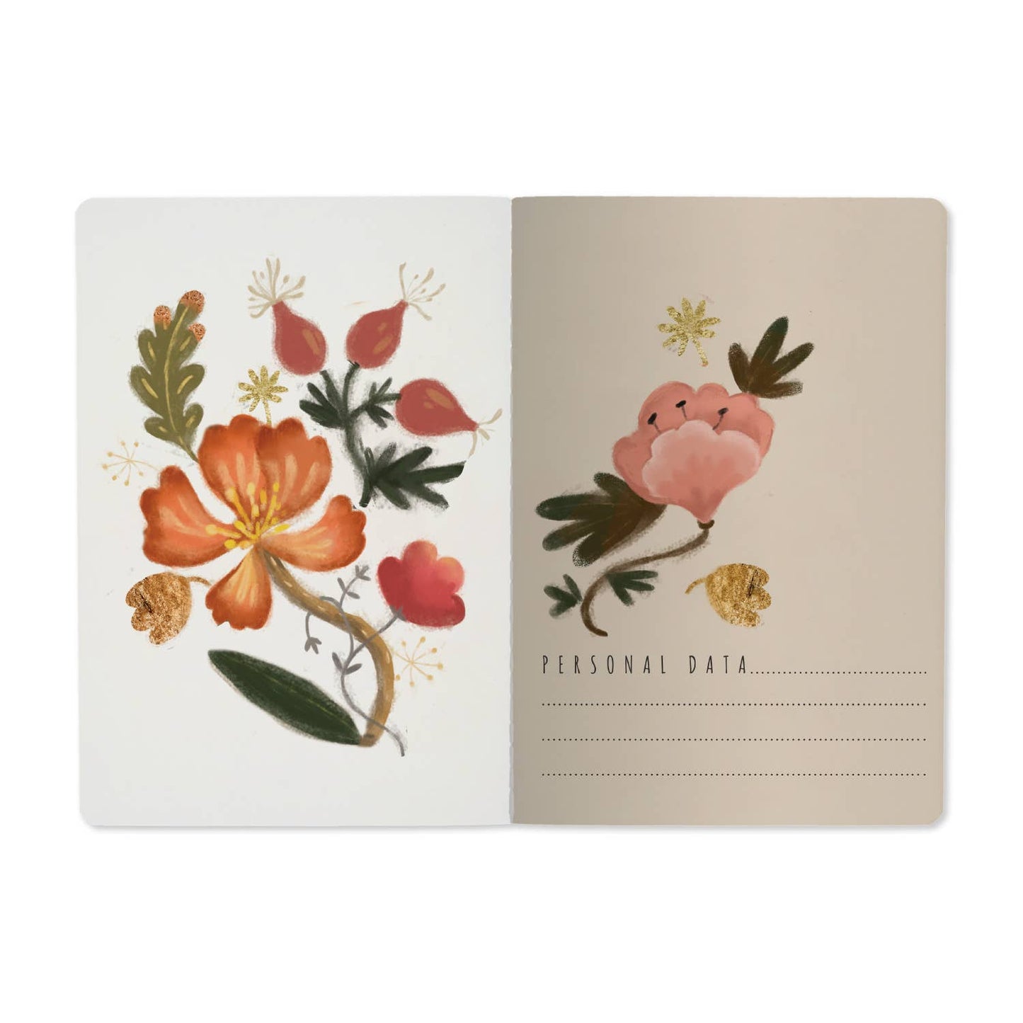 Bloom Flowers (A5 Notebook)