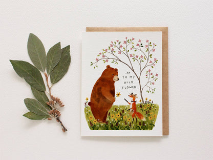 To My Wildflower Greeting Card