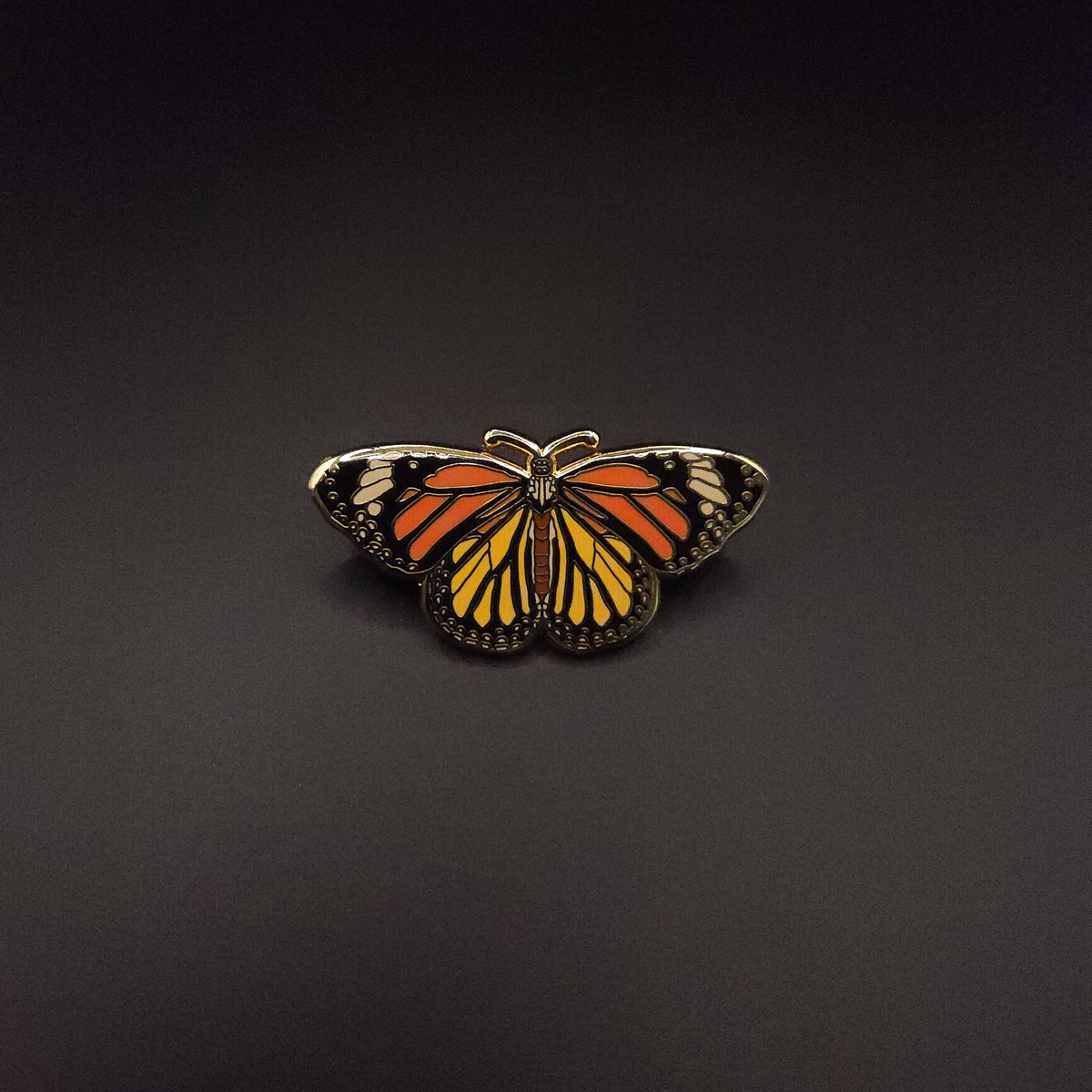 Monarch Butterfly Educational Insect Enamel Pin