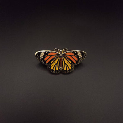 Monarch Butterfly Educational Insect Enamel Pin