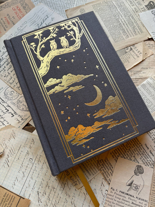 The Oracle - B6 Black Paper Notebook / Journal (150 gsm) - Whimsical Notebook