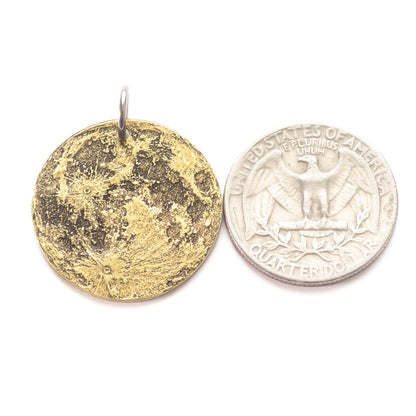 Harvest Moon Brass Necklace