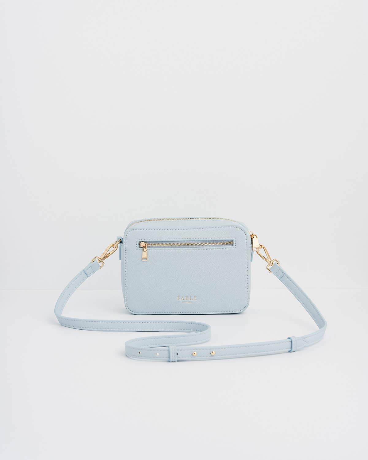 Strawberry & Fawn Blue Embroidered Camera Bag