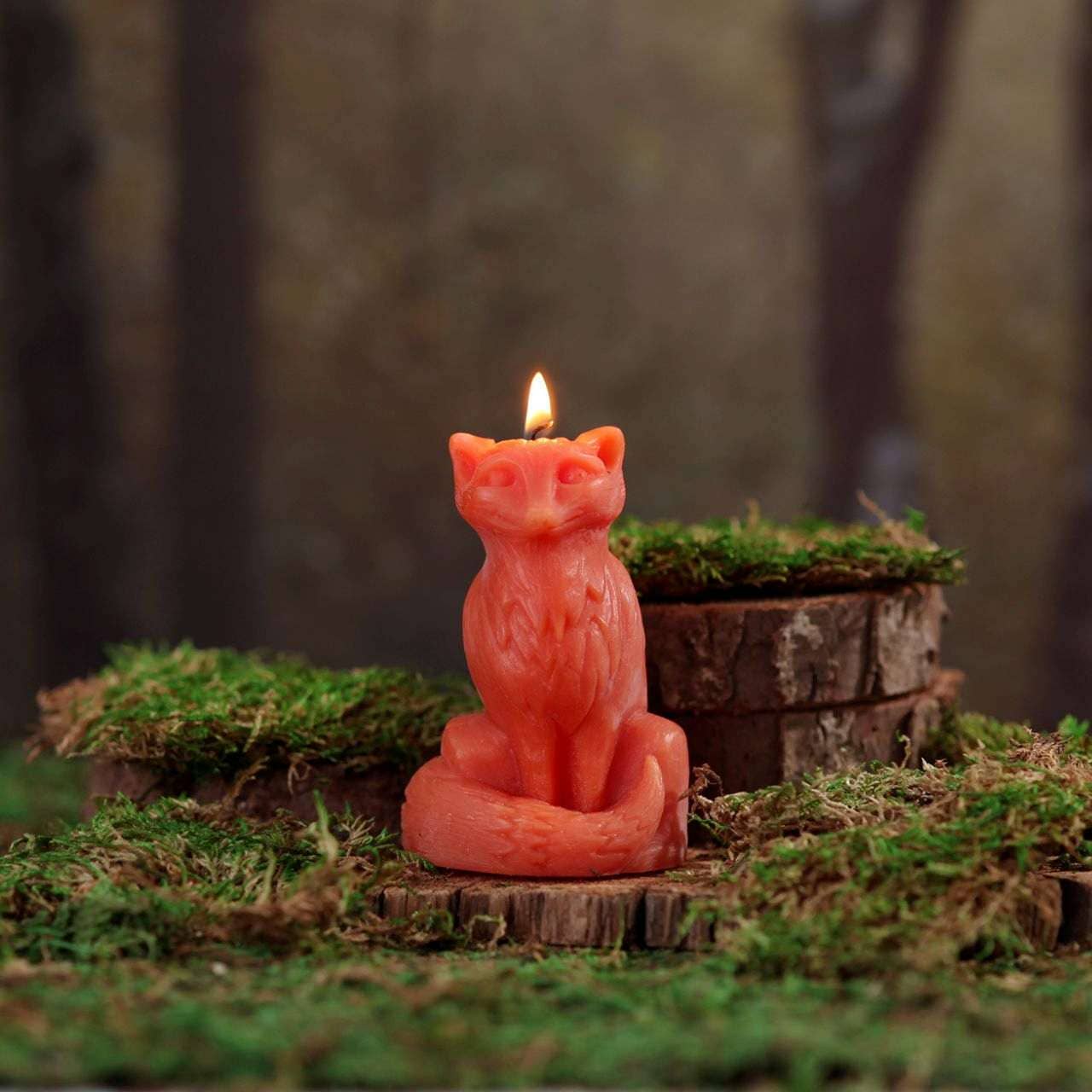 Fox Candle – 100% Pure Beeswax – Hand-Sculpted