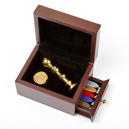 Wood Travel Box for Wax Seal Accessories