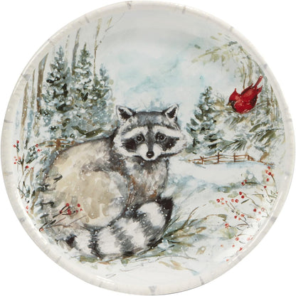 Winter's Walk Christmas Dessert Plate 8.5in asst.