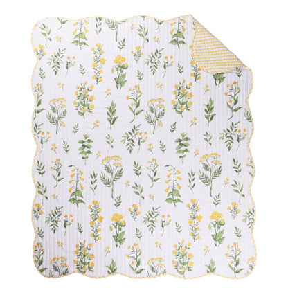 Daffodil Quilted Throw