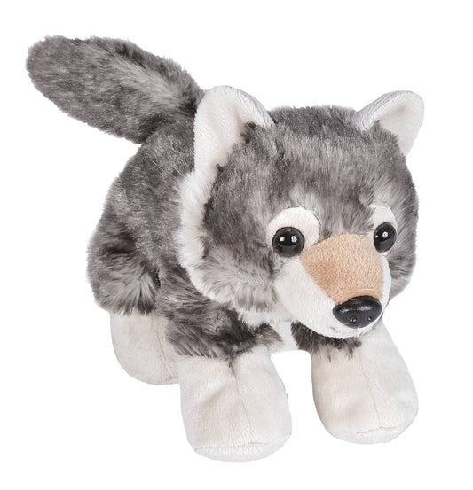 Hug'Ems-Mini Wolf Stuffed Animal 7"