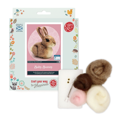 Baby Bunny Needle Felting Craft Kit