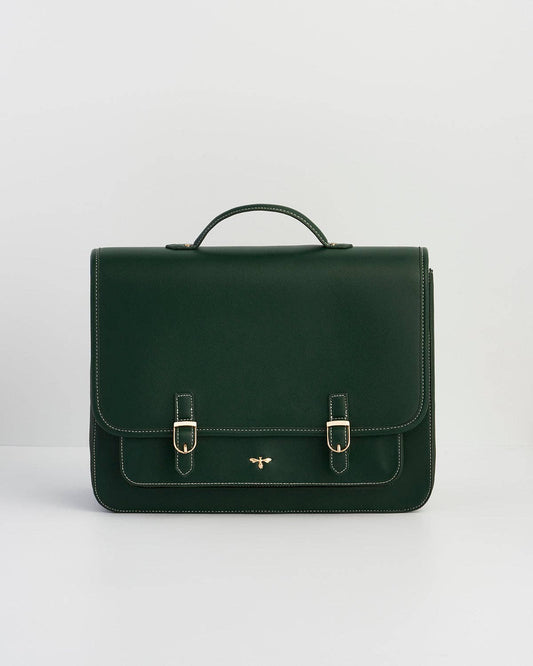 Into the Woods Green Large Satchel Backpack