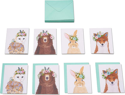 Woodland Animals Card Set - Blank Cards with Envelopes