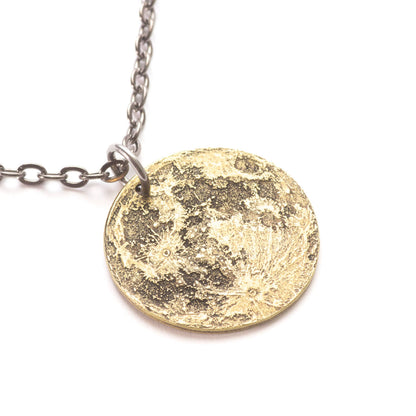 Harvest Moon Brass Necklace