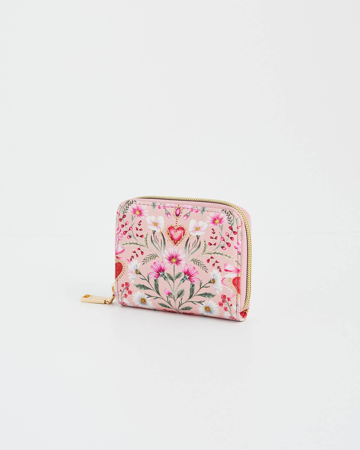 Floral Heart Pink Wallet