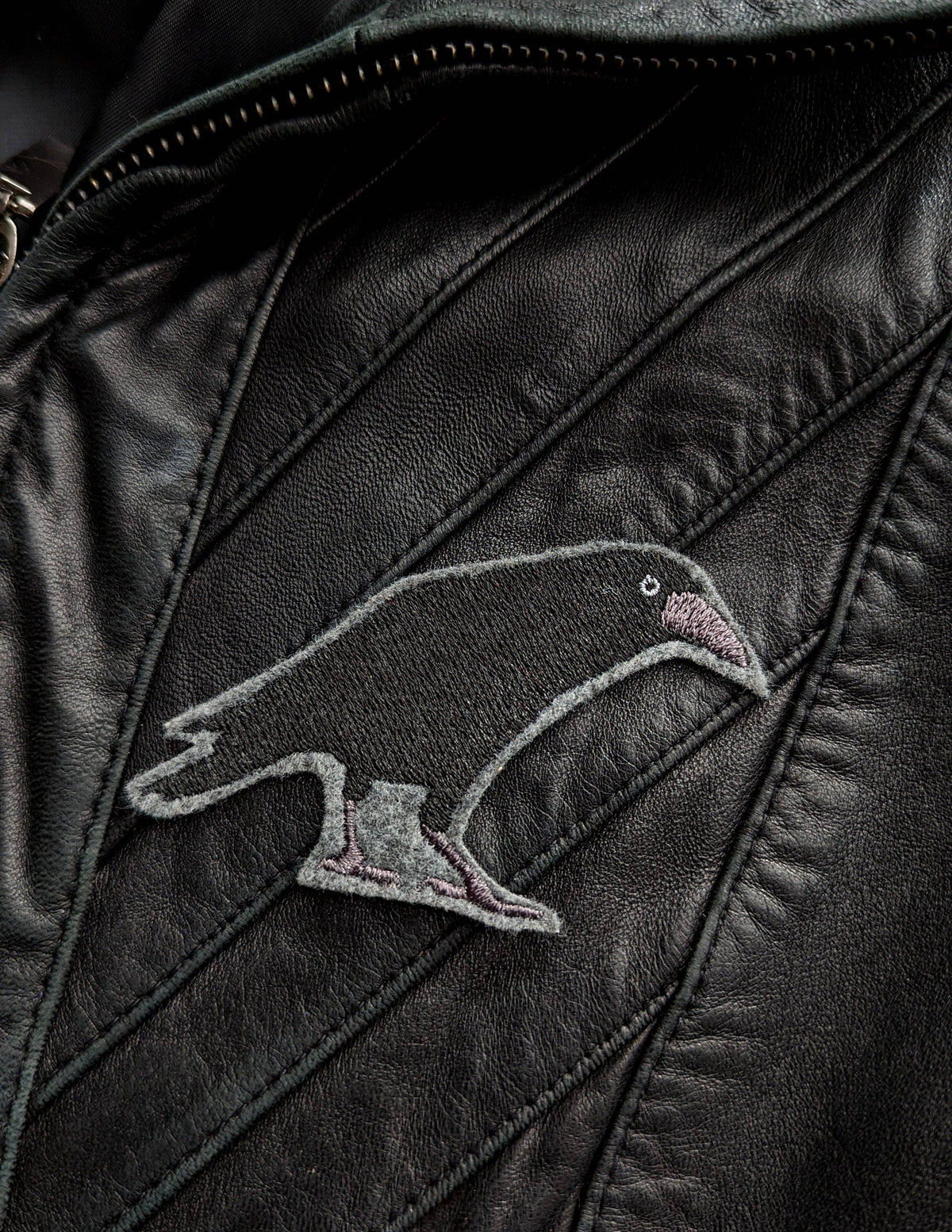 Little Raven Iron On Embroidered Patch