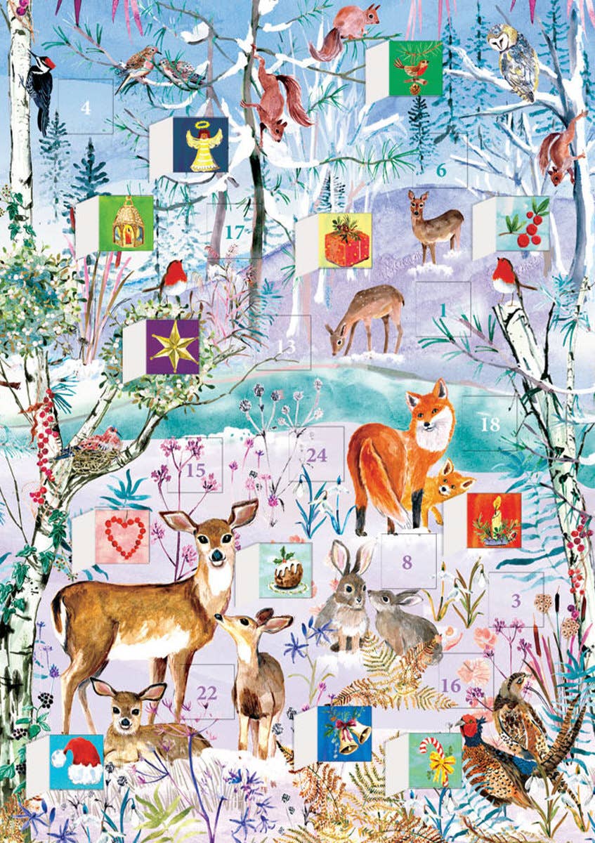 Wild Winter's Song Advent Calendar Card