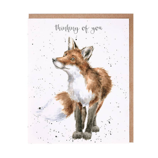 Thinking Of You Fox Single Greeted Card
