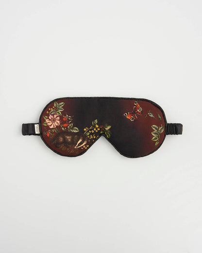 Folksy Fox Sleep Mask Black