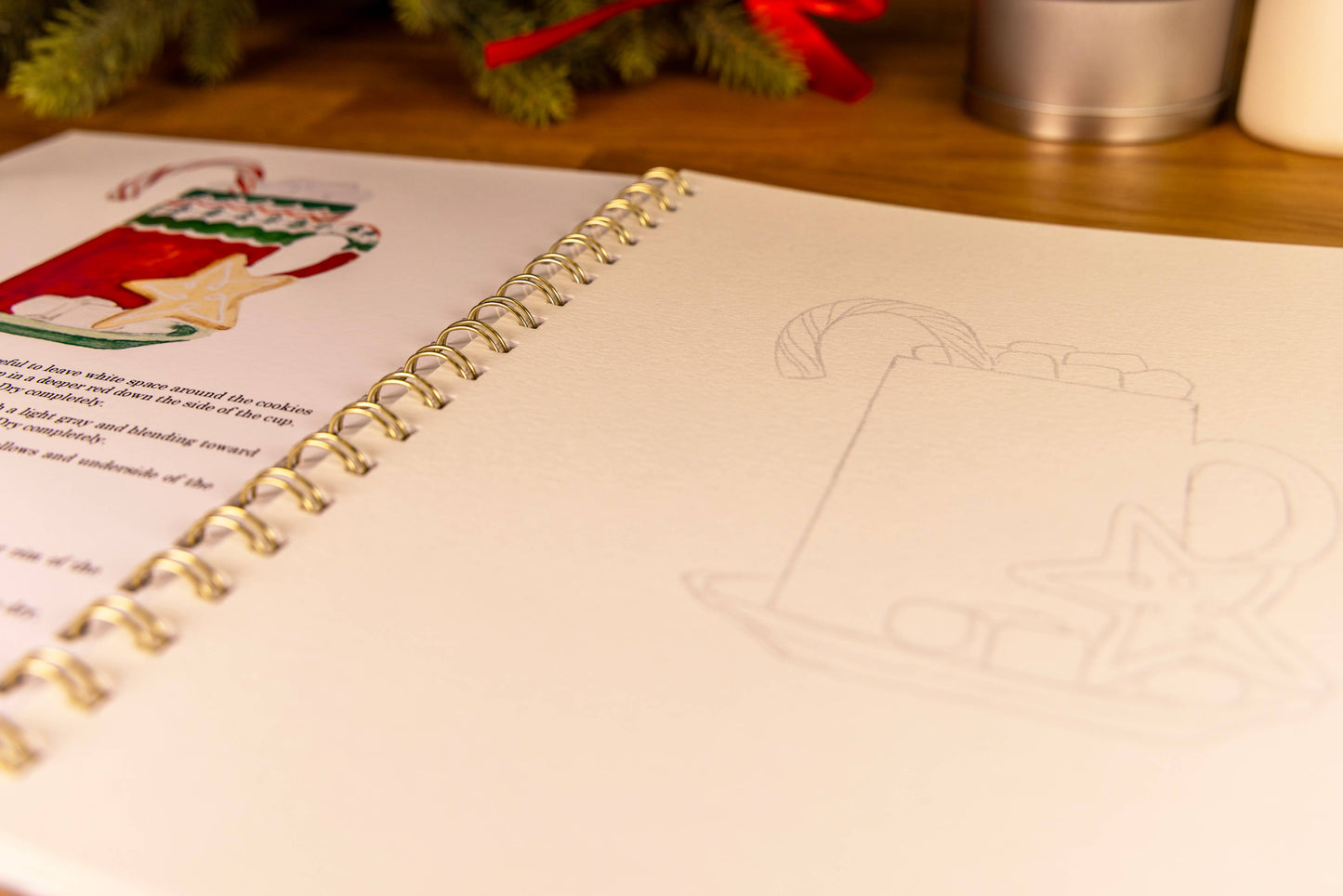 Christmas Watercolor Workbook