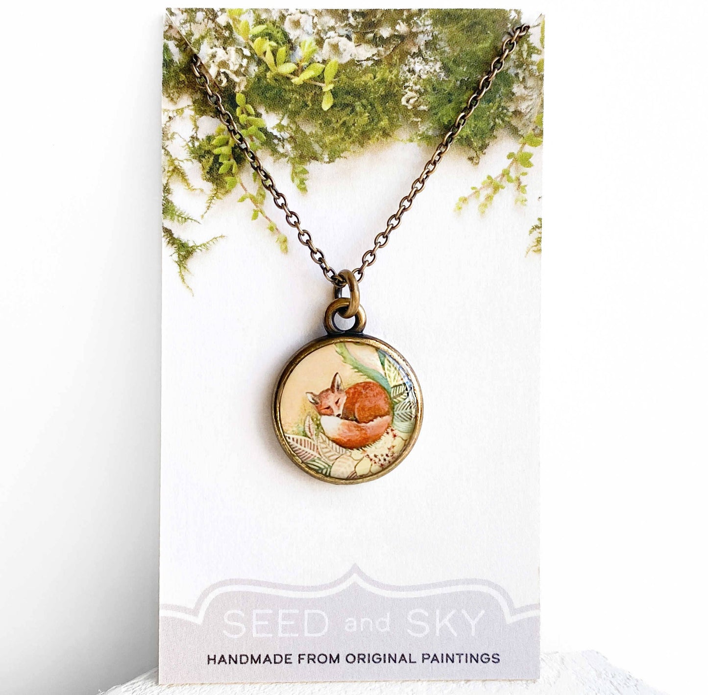 Fox Bronze Necklace